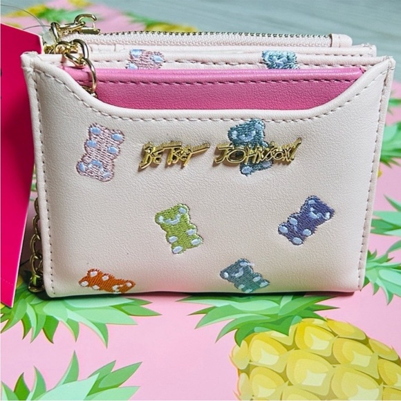 π§Έ Betsey Johnson Gummy Bear Satchel Handbag With Matching Wallet Blush NWT - Picture 12 of 17